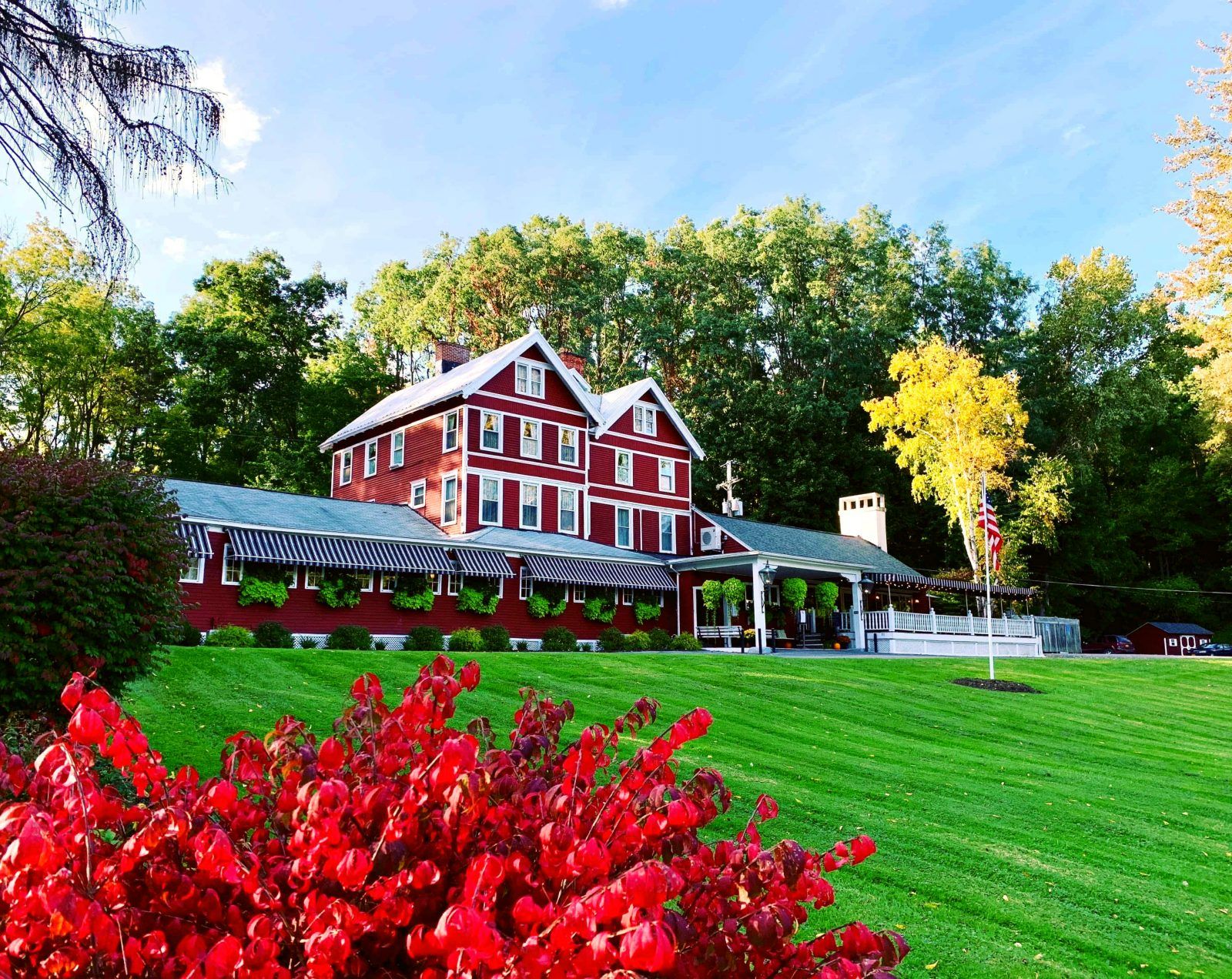 Springside Inn, across from Owasco Lake